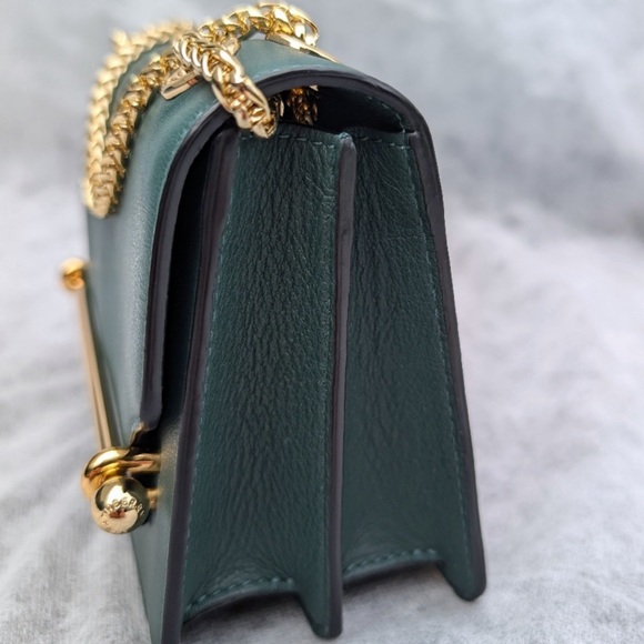 Strathberry East/West Mini in Bottle Green - Picture 6 of 9